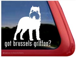 Brussels Griffon Window Decal