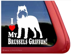 Brussels Griffon Window Decal