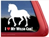 Welsh Cob Horse Trailer Window Decal