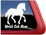 Welsh Cob Horse Trailer Window Decal