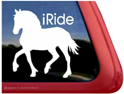 Welsh Cob Horse Trailer Window Decal