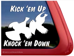 Grouse Bird Dog Gun Dog Truck Car RV Window Decal Sticker