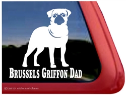 Brussels Griffon Window Decal