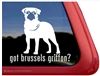 Brussels Griffon Window Decal