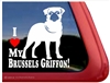 Brussels Griffon Window Decal