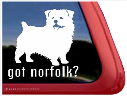 Norfolk Terrier Window Decal