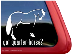 Quarter Horse Trailer Window Decal