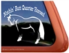 Quarter Horse Trailer Window Decal