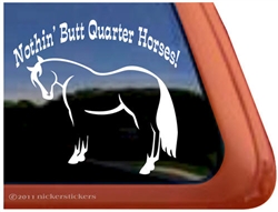 Quarter Horse Trailer Window Decal