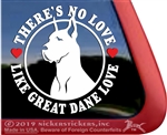 Great Dane Window Decal