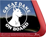 Great Dane Window Decal