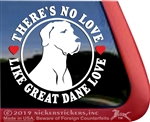 Great Dane Window Decal