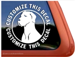 Great Dane Window Decal