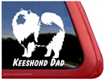 Keeshond vinyl dog window auto car truck rv laptop ipad sticker decal