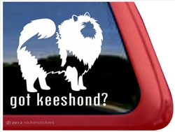 Keeshond vinyl dog window auto car truck rv laptop ipad sticker decal