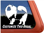 Keeshond vinyl dog window auto car truck rv laptop ipad sticker decal