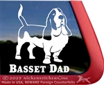 Basset Hound Dog Car Truck RV Window Decal Sticker