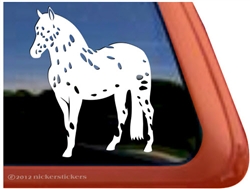 Knabstrupper Horse Trailer Window Decal