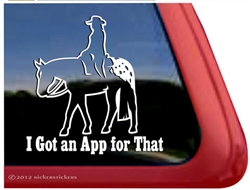 Appaloosa Western Pleasure Window Decal