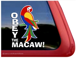 Macaw Window Decal