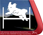 Maltese Agility Dog Window Decal