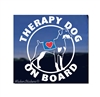 Doberman Pinscher Therapy Dog  Window Decal