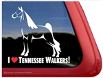 Tennessee Walker Horse Trailer Window Decal