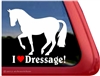 Dressage Piaffe Horse Trailer Window Decal