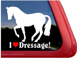 Dressage Piaffe Horse Trailer Window Decal