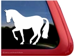 Dressage Piaffe Horse Trailer Window Decal