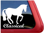 Dressage Piaffe Horse Trailer Window Decal