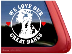 Great Dane Window Decal