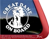 Great Dane Window Decal