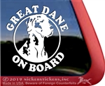 Great Dane Window Decal