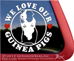 Guinea Pig Window Decal