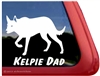 Australian Kelpie Dad Dog Car Truck RV Window Decal Sticker