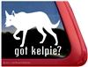 Australian Kelpie Window Decal