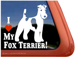 Fox Terrier Window Decal