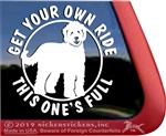 Goldendoodle Dog iPad Car Truck RV Window Decal Sticker