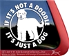 Funny Goldendoodle Dog iPad Car Truck RV Window Decal Sticker