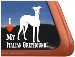 Italian Greyhound Window Decal