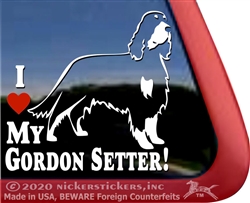 Gordon Setter Window Decal