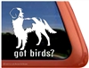 Irish Red and White Setter Window Decal