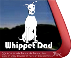 Whippet Window Decal