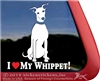 Whippet Window Decal