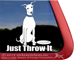 Whippet Window Decal