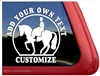 Sidesaddle Horse Trailer Window Truck Car RV Auto iPad Laptop Decal Sticker