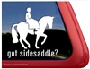 Sidesaddle Horse Trailer Window Car Truck RV iPad Laptop Decal Sticker
