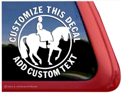 Sidesaddle Horse Trailer Window Truck RV iPad Laptop Decal Sticker