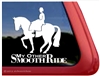 Side Saddle Horse Trailer Window Car Auto Truck RV iPad Laptop Decal Sticker